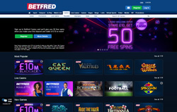 Betfred Casino homepage
