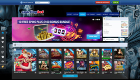 Sportingbet Casino homepage